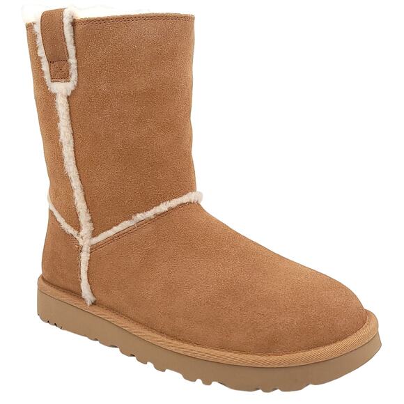 UGG Shoes - UGG Classic Short Spill Seam Women Mid Calf Winter Boots Size US 10 Chestnut